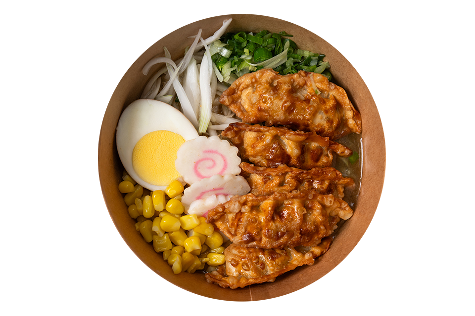 Sopa miso con gyosas